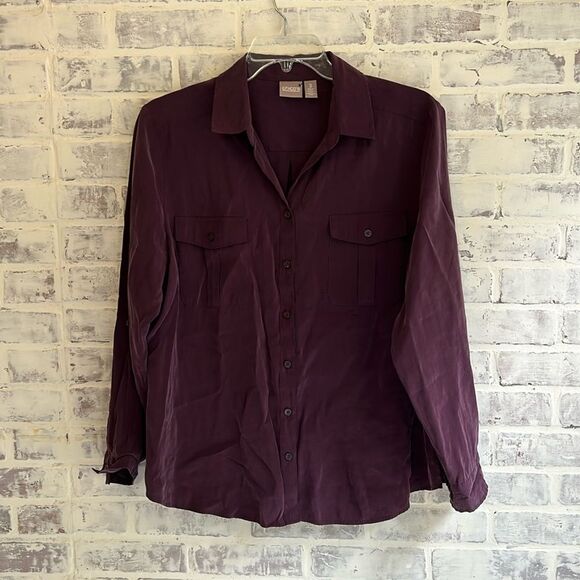 Chico's Tops - Chicos Women’s Size 3 (XL, 16) Long Sleeve Button Down Shirt Blouse Purple